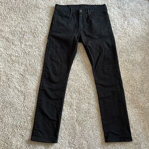 Levi Black Straight-Leg Pants